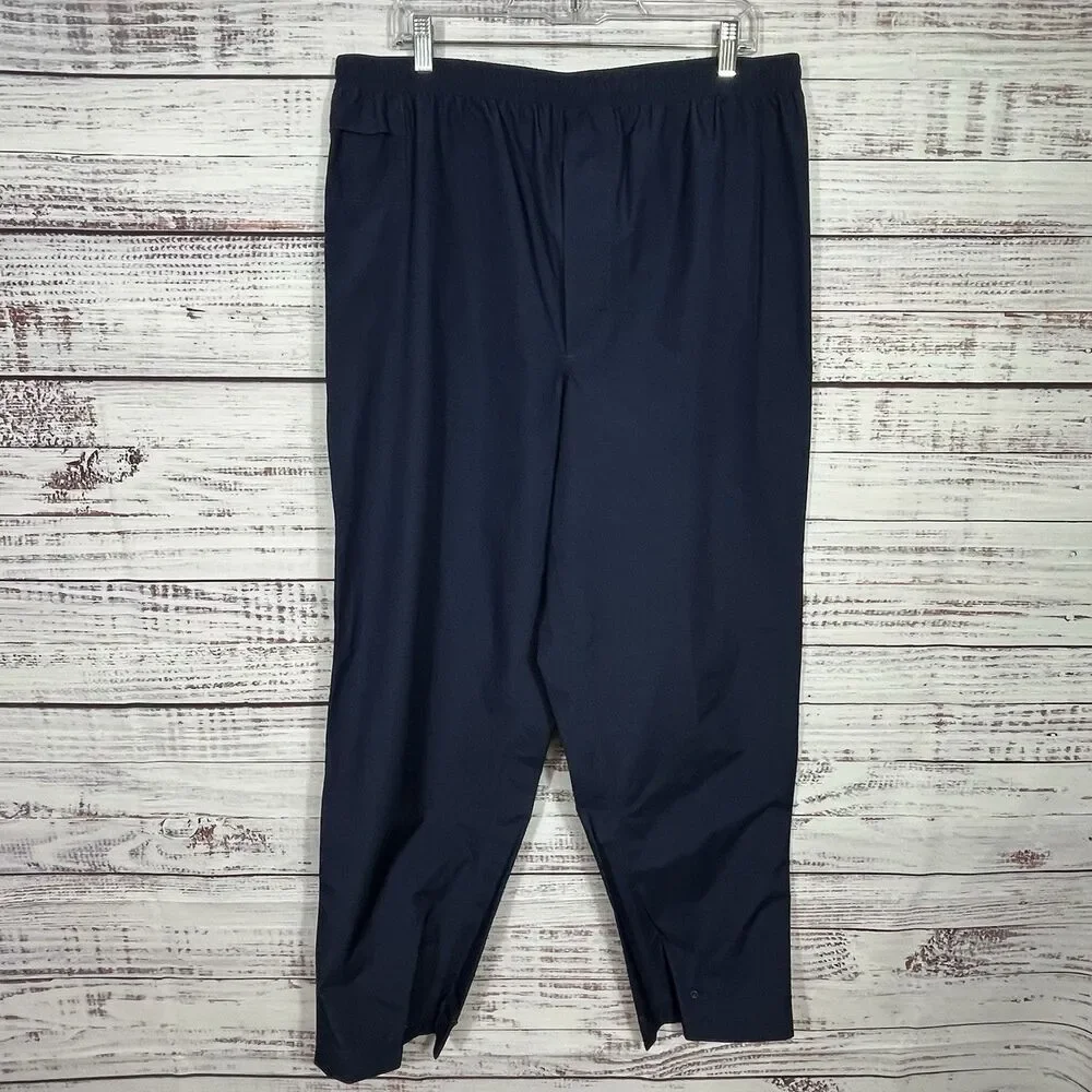 Zero Restriction Gore Tex Pants Mens L Blue Featherweight Rain Golf Waterproof